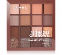 LAMEL 16 Shades Of Brown palette de fards à paupières 16 g