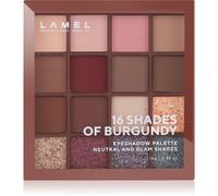 LAMEL 16 Shades of Burgundy palette de fards à paupières 16 g