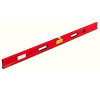 LAMEL - Niveau règle avec bulles et 2 poignées 200 cm en aluminium peint, profil renforcé.