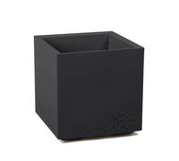 LAMELA Bac à Plantes sur roulettes 40 cm, 36 L - Pot de Fleurs en Plastique - Cache-Pot avec Drainage - Intérieur & extérieur - Résistant aux intempéries et Facile d’Entretien, Noir