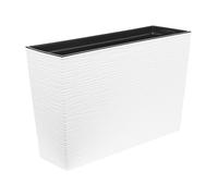 Lamela Balconiere Werbena sculpté, avec Bandes d'irrigation, en Blanc