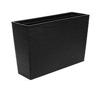 Lamela Balconiere Werbena sculpté, avec Bandes d'irrigation, en Noir