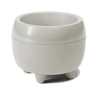 LAMELA Pot de Fleurs Rond Ø 23 cm, 3L - Design élégant avec Pieds - Pot Beige avec Trou de Drainage - Idéal pour l'intérieur et l'extérieur