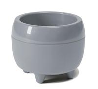 LAMELA Pot de Fleurs Rond Ø 23 cm, 3L - Design élégant avec Pieds - Pot Gris avec Trou de Drainage - Idéal pour l'intérieur et l'extérieur