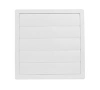 Lamellengitter Lüftungsgitter Insektennetz Wetterschutz Kunststoff 170 x 170 mm Ø 120 mm weiß