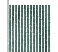 Lamelles pare-vue VEVOR 1435 mm, lamelles verticales à simple paroi, lamelles en treillis métallique HDPE haute densité, parfaites pour le jardin, la ferme, le terrain de sport (vert)