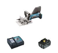 Lamelleuse 18V DPJ180Z + 1 batterie BL1850B 18V 5 Ah + 1 chargeur rapide DC18RC MAKITA