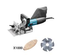 Lamelleuse 701W PJ7000J + Lame carbure Ø100 mm + 1000 lamelles bois N°10 53x19mm MAKITA