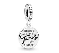 LaMenars Femme Petite-fille Sœur Fille Maman Fille et Mère Membres de la famille Charme pour bracelets Pendentifs en argent 925 Perles pour colliers Dangle pour la fête des Mères Anniversaire Cadeau,