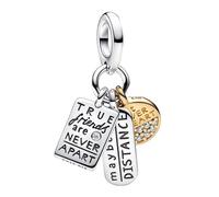 LaMenars True Friends Hangtags Charm pour bracelets perles en argent 925 breloques pour femmes bijoux pour la fête des mères anniversaire pour Femme