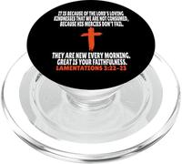 Lamentations 3:22-23 Écriture des versets de la Bible PopSockets PopGrip pour MagSafe