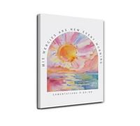 Lamentations 3:22-23 Wall Art, His Mercies Are New Every Morning Inspirational Bible Verse, Watercolor Scripture Print for Christian Home, Farmhouse, Rustic Decor(Unframed,08x12inch(20x30cm))