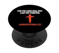 Lamentations 3:31 Écriture des versets de la Bible PopSockets PopGrip Adhésif