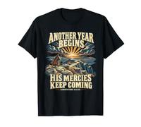 Lamentations au Lever du Soleil du Nouvel an 3:22-23 La Foi chrétienne en matière de miséricorde T-Shirt
