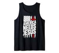 L'Amérique a Besoin de Jésus, Foi chrétienne, église, Jésus Patriotique Débardeur