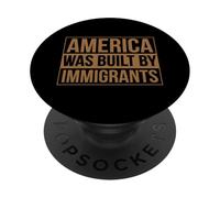 L'Amérique a été construite par des immigrants protestation Migra Pride Chicano PopSockets PopGrip Adhésif