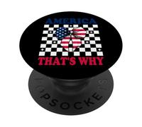 L'Amérique, C'est Pourquoi, Le 4 Juillet, Drapeau américain, Patriotique PopSockets PopGrip Adhésif