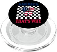 L'Amérique, C'est Pourquoi, Le 4 Juillet, Drapeau américain, Patriotique PopSockets PopGrip pour MagSafe