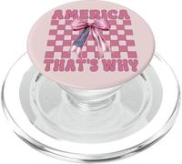 L'Amérique, C'est Pourquoi, Le 4 Juillet, Drapeau américain, Patriotique PopSockets PopGrip pour MagSafe