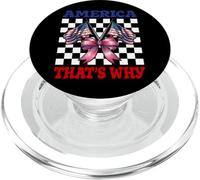 L'Amérique, C'est Pourquoi, Le 4 Juillet, Drapeau américain, Patriotique PopSockets PopGrip pour MagSafe