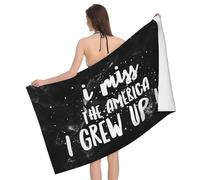 L'Amérique De Mon Enfance Me Manque. Drap De Plage Séchage Rapide Serviette De Plage Grande Serviettes De Sauna pour Voyage Piscine Gym Spa 80X130Cm