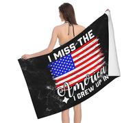 L'Amérique De Mon Enfance Me Manque. Serviettes De Sauna Séchage Rapide Serviette De Plage Grande Serviette De Bain pour Voyage Gym Douche Natation 80X130Cm