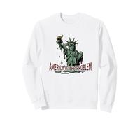 L'Amérique est Le problème Satire Politique de la Statue de la Liberté Sweatshirt