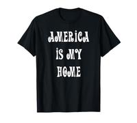 L'Amérique est ma Force Patriotic Americana T-Shirt