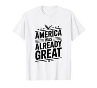 L'Amérique était déjà géniale T-Shirt Graphique avec Valeur, Homme, Blanc, M