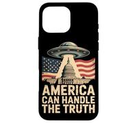 L'Amérique Peut gérer la vérité - UFO Alien Disclosure Meme Coque pour iPhone 16 Pro Max