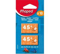 Lames 45° - MAPED - Lot de 10 - Acier - MatCutter - Advanced MatCutter