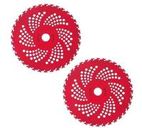 Lames à pointe de carbure à 36 dents, en acier au manganèse, débroussailleuse, lames de coupe for débroussailleuse à mauvaises herbes, outils d'entretien des pelouses for agriculteurs(2PCS)