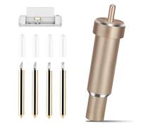 Lames à Pointe Fine de Qualité Supérieure,6 Pièces Lame de Rechange et Boîtier de Coupe Profonde, Lames de Coupe Fine et Profonde,Avec 2 lames 30° et 2 60°