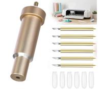 Lames à Pointe Fine de Qualité Supérieure, Lot de 6 Lames de Rechange avec Boîtier de Coupe Profonde, Compatible avec Cricut Maker/Maker 3/Explore Air/Air 2/Air 3, Lames 30°45°60° pour Découpe Précise