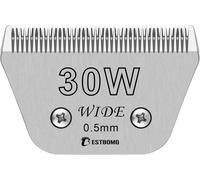 Lames Amovibles de 30W de Large pour Le toilettage des Animaux,compatibles avec Les tondeuses Andis,Oster A5,KM10/45/Masterclip A5,Longueur de Coupe 1/50 Pouce (0,5 mm)
