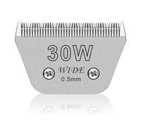 Lames Amovibles de 30W de Large pour Le toilettage des Animaux,compatibles avec OSTE-r A5,Wah-l KM10/Mose-r 45/Mastercli-p A5,Longueur de Coupe 1/50 Pouce (0,5 mm)