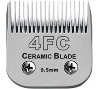Lames amovibles en céramique pour tondeuse pour chien, compatibles avec les tondeuses 45-50/Heiniger/Andis, Oster A5, KM Series, taille 4FC 3/8"" (9,5 mm) longueur de coupe