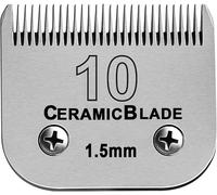 Lames amovibles en céramique pour tondeuse pour chien, compatibles avec les tondeuses 45-50/Heiniger/Andis, Oster A5, KM Series, taille 10 1/16"" (1,5 mm) longueur de coupe