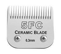 Lames amovibles en céramique pour tondeuse pour chien, compatibles avec les tondeuses Moser 45-50/Heiniger/Andis, Oster A5, Wahl KM Series, taille 5FC 1/4" (6,3 mm) longueur de coupe
