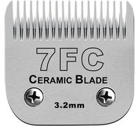 Lames amovibles en céramique pour tondeuse pour chien de compagnie, compatibles avec les tondeuses 45-50/Heiniger/Andis, Oster A5, KM Series, taille 7FC 1/8"" (3,2 mm) longueur de coupe