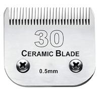 Lames amovibles en céramique pour tondeuse pour chien de compagnie, compatibles avec les tondeuses Moser 45-50/Heiniger/Andis, Oster A5, Wahl KM Series, taille 30, longueur de coupe 0,5 mm.