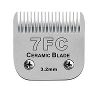 Lames amovibles en céramique pour tondeuse pour chien de compagnie, compatibles avec les tondeuses Moser 45-50/Heiniger/Andis, Oster A5, Wahl KM Series, taille 7FC 1/8" (3,2 mm) longueur de coupe