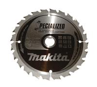 Lame carbure MAKITA B-33093 ''Specialized'' Bois avec clous pour scies circulaires