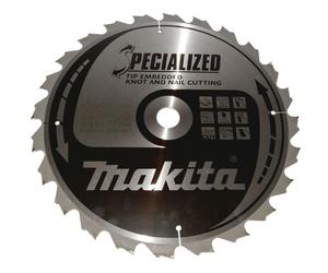 Lames carbures ''Specialized'' bois avec clous Ø355mm - MAKITA B-33087