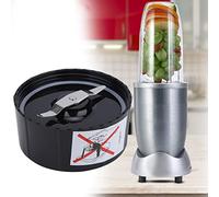 lames croisées et plates avec joints en caoutchouc Pièces de rechange adaptées pour Magic Bullet 250W(Flat),Pièce de rechange de lame pour mélangeur Magic Bullet, base de remplacement gear rubb