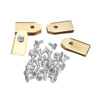 Lames De Coupe-herbe En Acier Inoxydable Avec Vis, Compatibles for Husqvarna, Automower, Compatibles for Gardena, Lames De Tondeuse De Réparation De Tondeuse À Gazon Robotique(90 PCS Gold)
