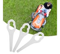 Lames de Coupe-Herbe Noires de Haute qualité, 50 Pièces, pour ALM 28 30, Améliorent l'efficacité de la Coupe, Utilisateurs Art 23 Accu (White)