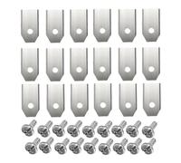 Lames de coupe tranchantes en acier inoxydable, 18/30 pièces, accessoires de réparation for tondeuses à gazon, 0,7 mm, compatibles avec les tondeuses automatiques Husqvarna(18PCS Silver)
