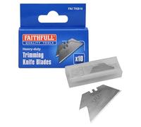 Lames de couteau à ébarber robustes Faithfull avec étui - Lot de 10