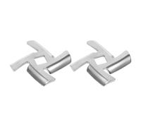 Lames de Hachoir à Viande Acier Inoxydable 2 Pièces | Pièces de Rechange Argentées, Nettoyage Facile, Service Solide, pour Hachoir et Chopper de Viande